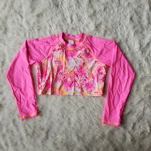 🎉Girls long sleeve swim top sz 7/8